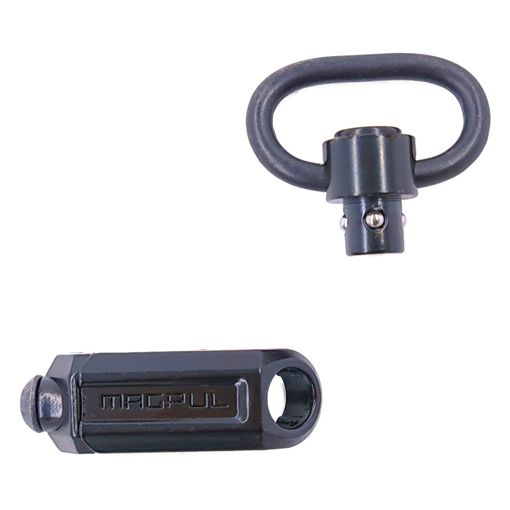 Magpul Replika Slim Sling Rail für 20mm Schiene inkl. QD Swievel - Schwarz - Paintball Buddy