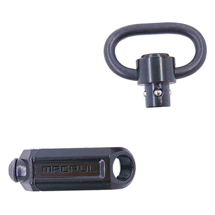 Magpul Replika Slim Sling Rail für 20mm Schiene inkl. QD Swievel - Schwarz - Paintball Buddy