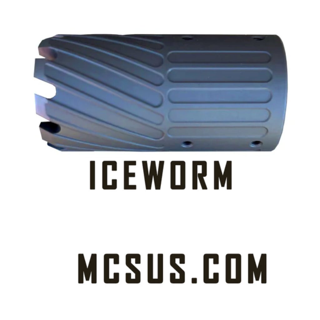 MCS LVOA Adjustable Muzzle Brake 7/8" Iceworm - Schwarz - Paintball Buddy