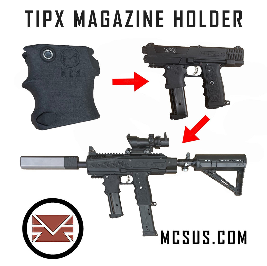 MCS Magazinhalter für TIPX TPX TPR SALT TCR Sabre Zeta Tru Feed Magazine - Paintball Buddy