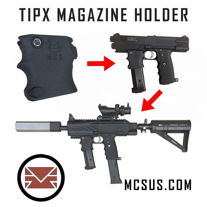MCS Magazinhalter für TIPX TPX TPR SALT TCR Sabre Zeta Tru Feed Magazine - Paintball Buddy