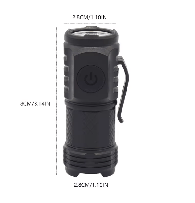 Mini Flashlight - Schwarz - Paintball Buddy