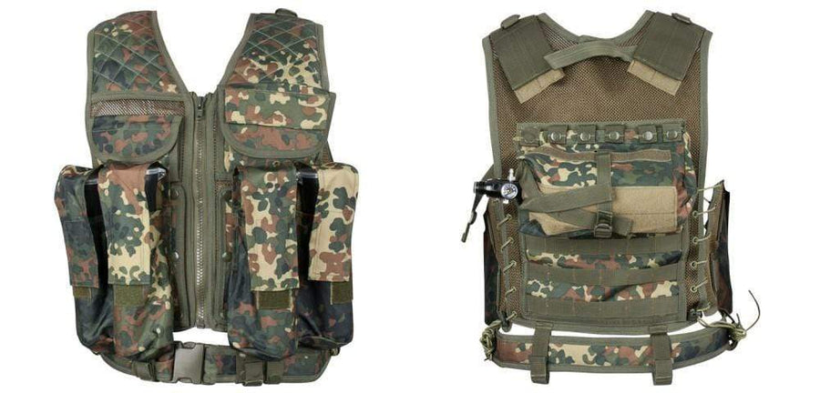 New Legion Tactical Weste Carrier - Flecktarn - Paintball Buddy