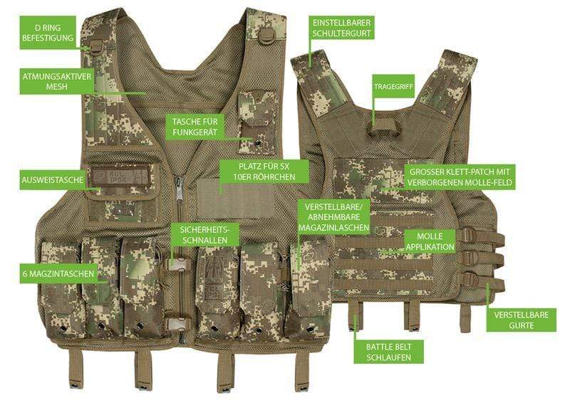 Paintball Weste Planet Eclipse Mag Vest - HDE Camo - Paintball Buddy