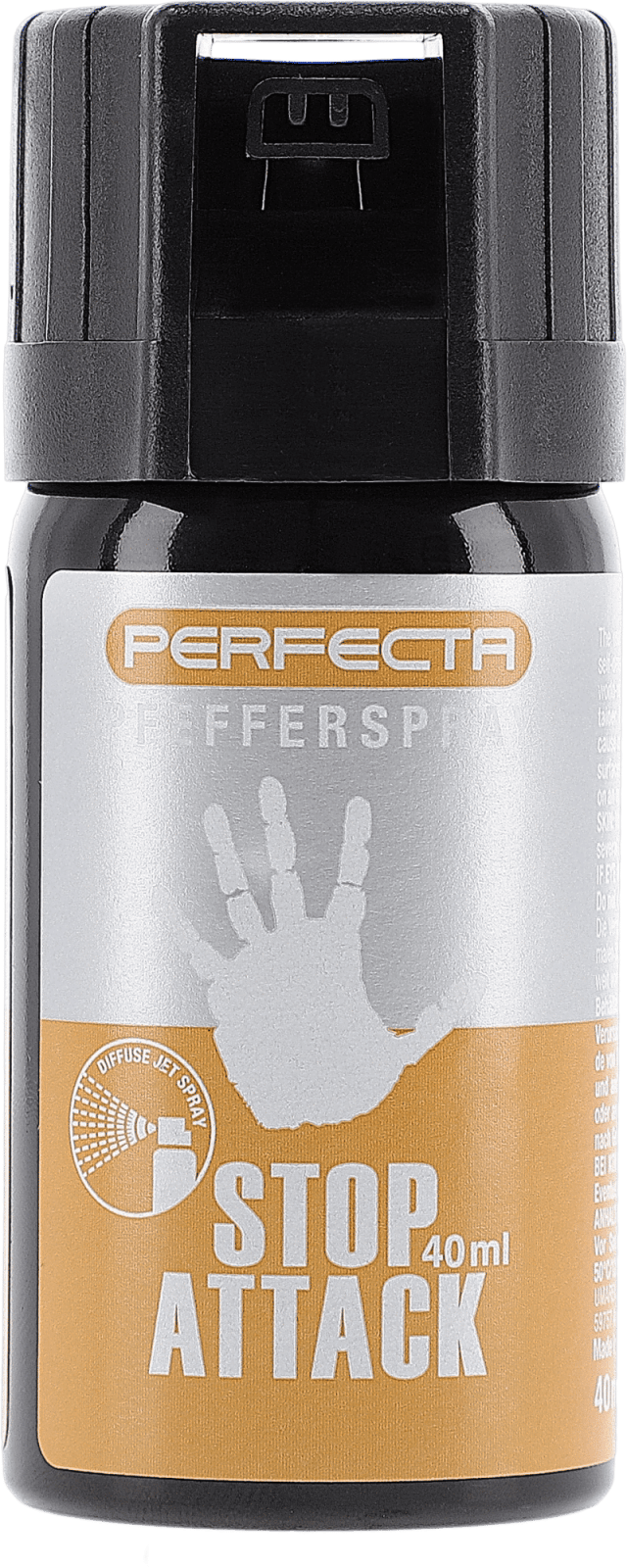 Perfecta Stop Attack Pfeffer - Spray 40ml konischer Nebelstrahl Tierabwehr - Paintball Buddy