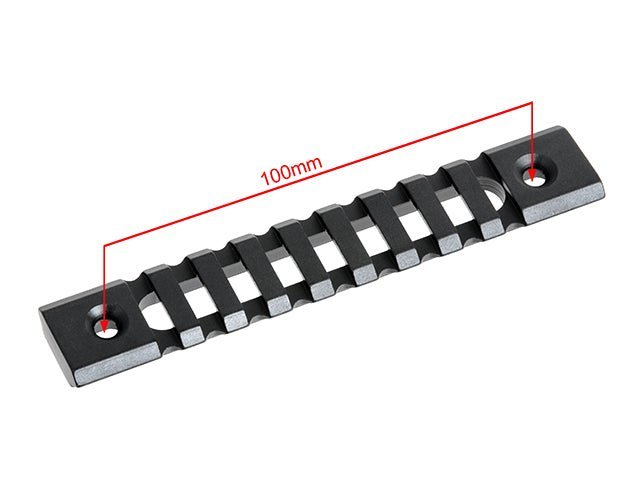 Picatinny Rail Key Mod 9 Slots - 124mm - Paintball Buddy