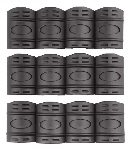Picatinny Rubber Cover Set 12 Stück - Schwarz