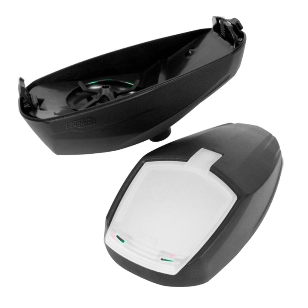 Planet Eclipse EMF100 Paintball Markierer cal.68 Sparpaket inkl. Protoyz Speedster Hopper, 0,8I HP System 300bar - Schwarz - Paintball Buddy