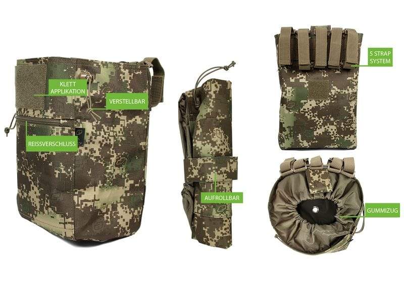 Planet Eclipse Magazin Drop Bag - Dump Pouch - HDE Camo - Paintball Buddy