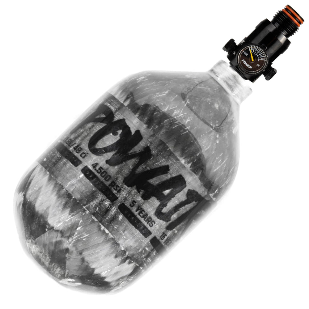 PowAir HP System Carbon Series 0,8L / 48ci 300 Bar - Paintball Buddy