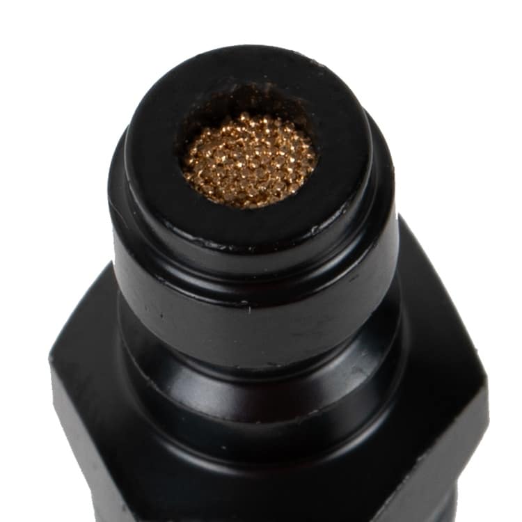 Powair HPA Regulator Füllnippel mit Microfilter einzeln, Ersatzteil - Schwarz