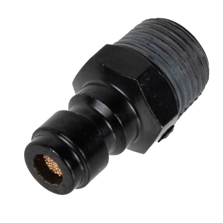 Powair HPA Regulator Füllnippel mit Microfilter einzeln, Ersatzteil - Schwarz
