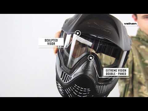 Valken MI-3 Thermal Paintball Mask - Black