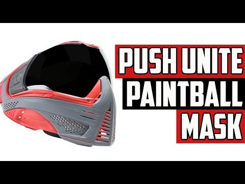 Push Unite Paintball Mask - Infamous Ghost Skull Ltd Gold