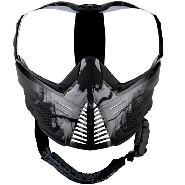 Push Unite Paintball Maske - Infamous Dark Skull Ltd - Schwarz - Paintball Buddy