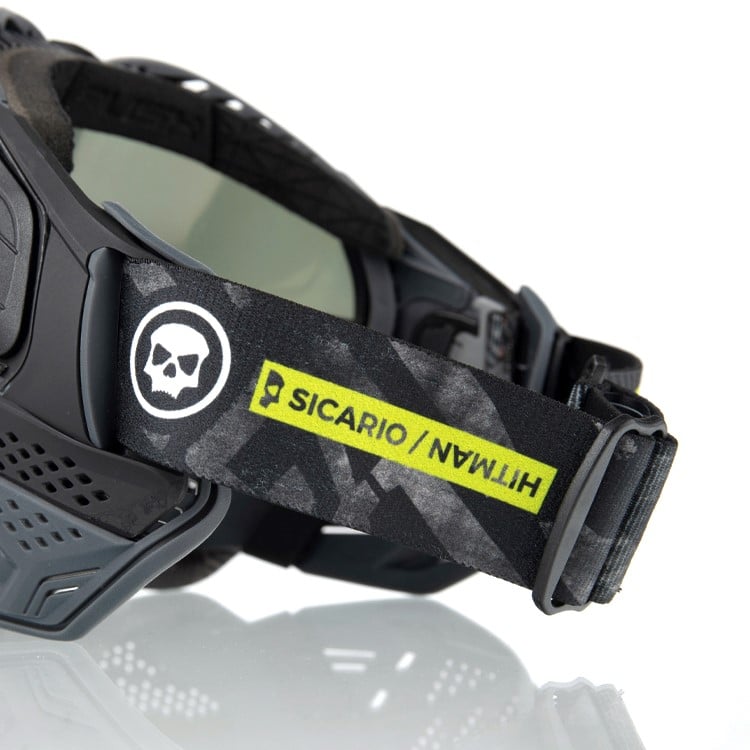 Push Unite Paintball Maske - Infamous Dark Skull Ltd - Schwarz - Paintball Buddy