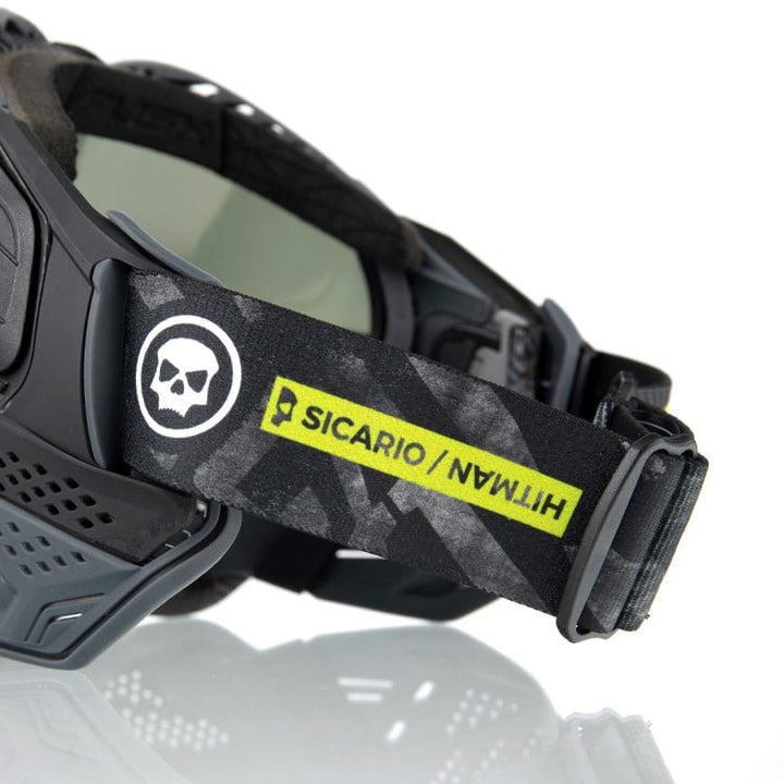 Push Unite Paintball Maske - Infamous Dark Skull Ltd - Schwarz - Paintball Buddy