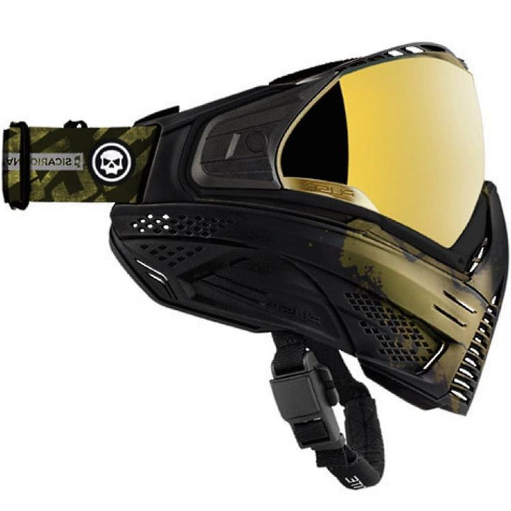 Push Unite Paintball Maske - Infamous Ghost Skull Ltd Gold - Paintball Buddy