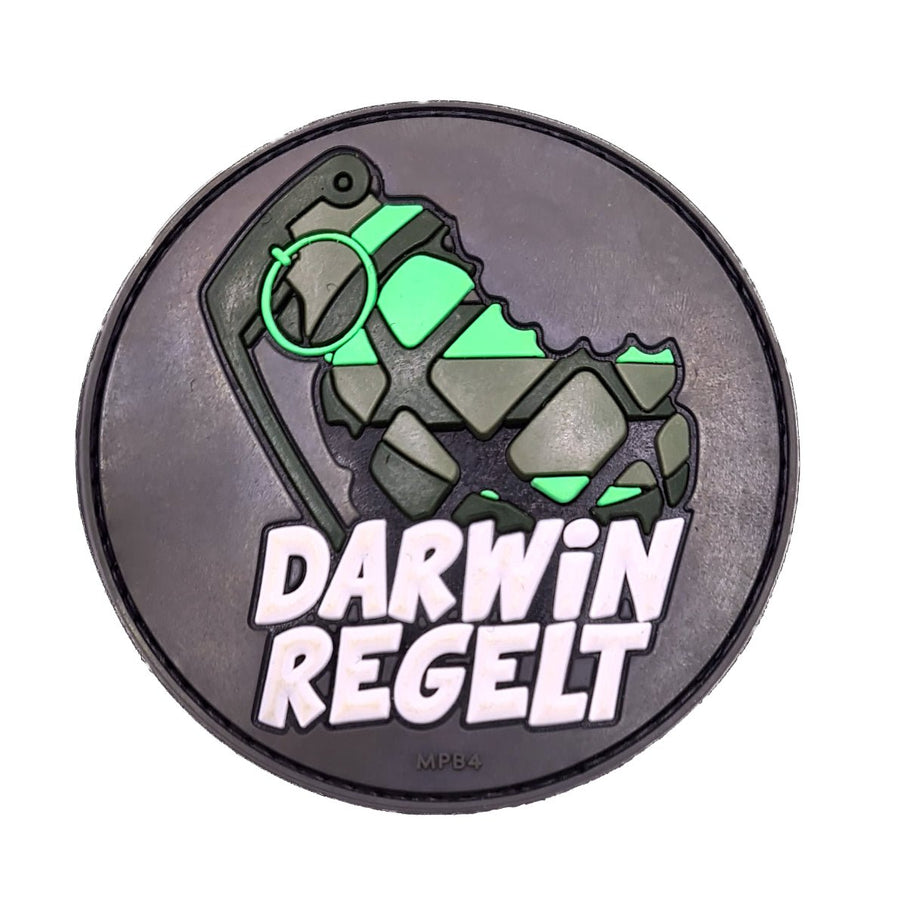 PVC Patch "Darwin regelt" - Paintball Buddy