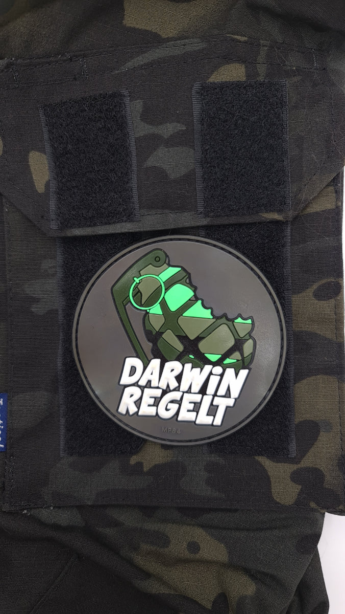 PVC Patch "Darwin regelt" - Paintball Buddy