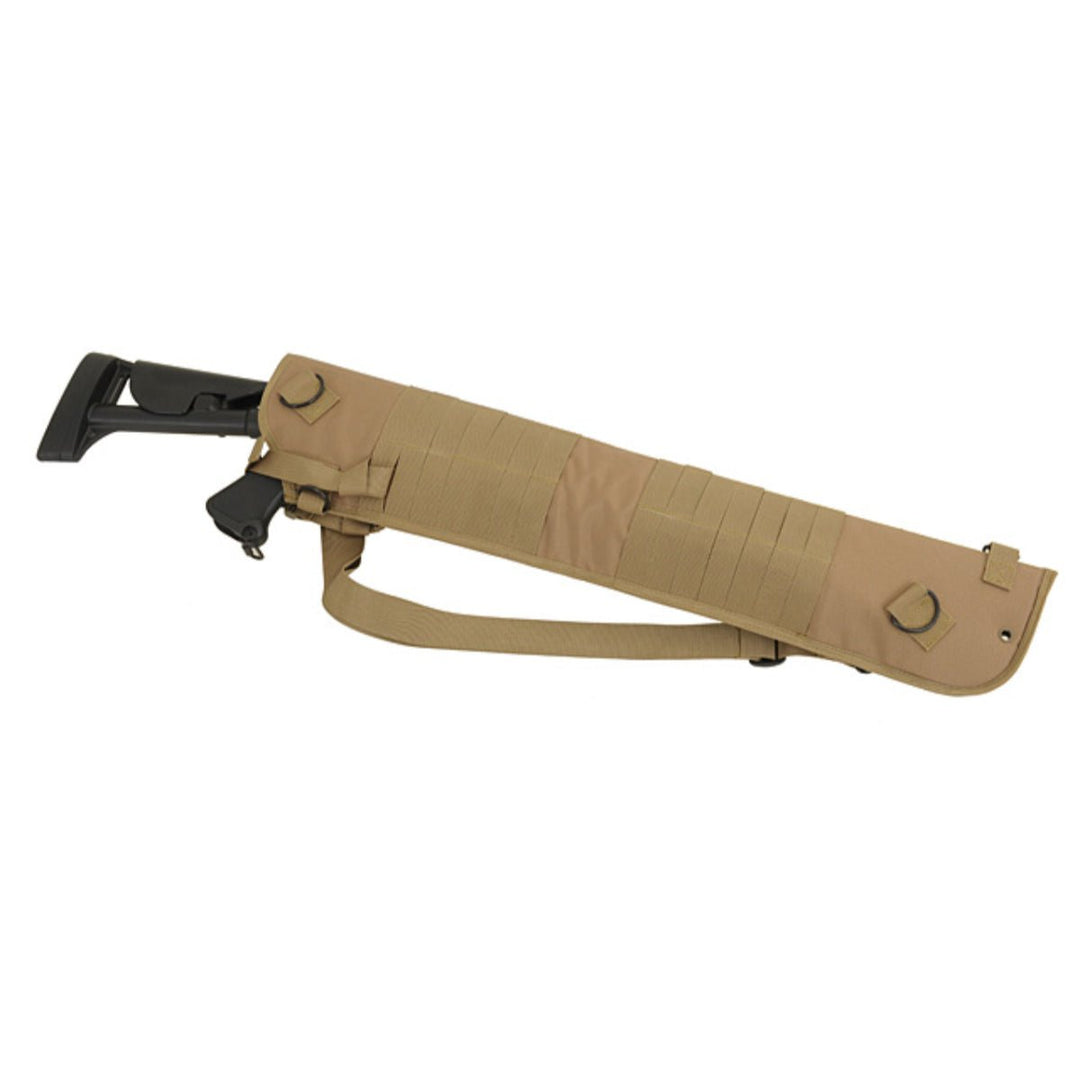 Rückenholster für Schrotflinten mit MOLLE - Befestigung - Coyote - Paintball Buddy