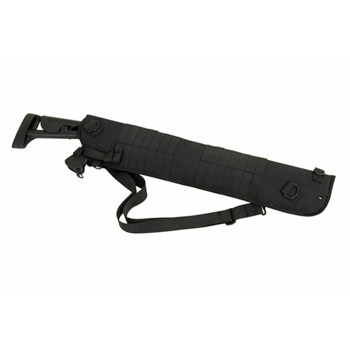 Rückenholster für Schrotflinten mit MOLLE - Befestigung - Schwarz - Paintball Buddy