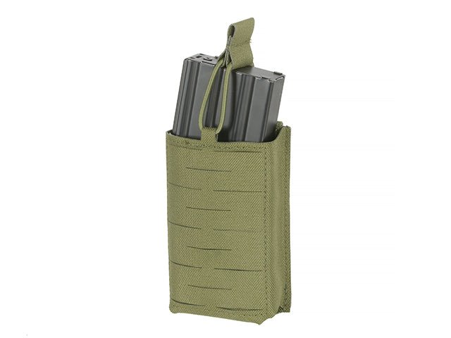 Single Laser - Cut Panel AR15/AK Magazintaschen - Olive - Paintball Buddy
