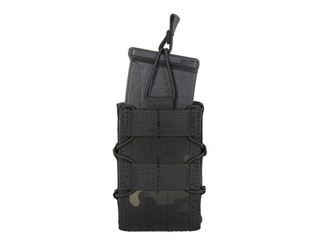 Single Rifle Molle Speed Mag Pouch - Muticam Black - Paintball Buddy