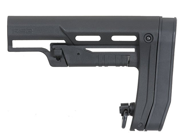 Slim Buttstock Milspec Airsoft/Paintball - Schwarz - Paintball Buddy