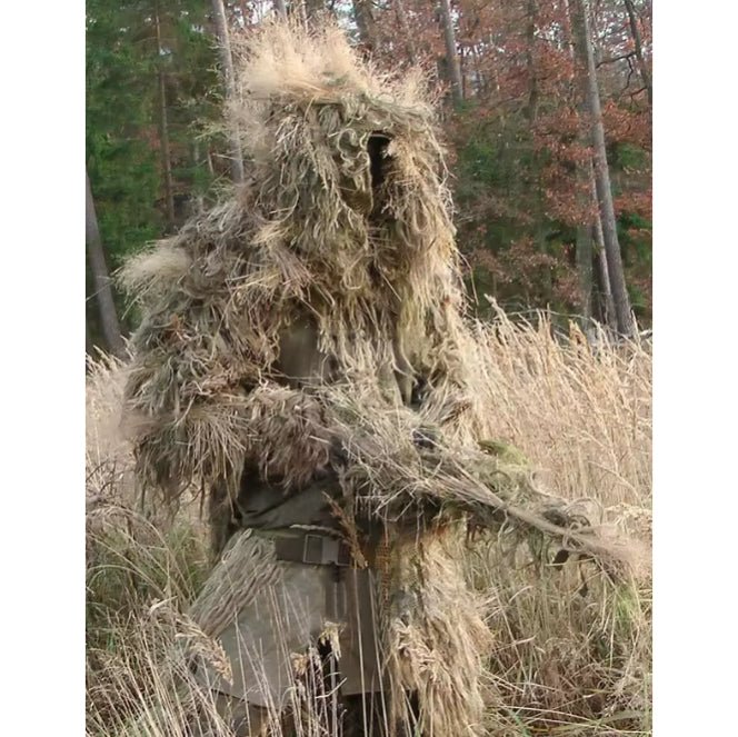 Tactical Camo Suit Ghillie Suit 4 teiliger Tarnanzug - Desert - Paintball Buddy