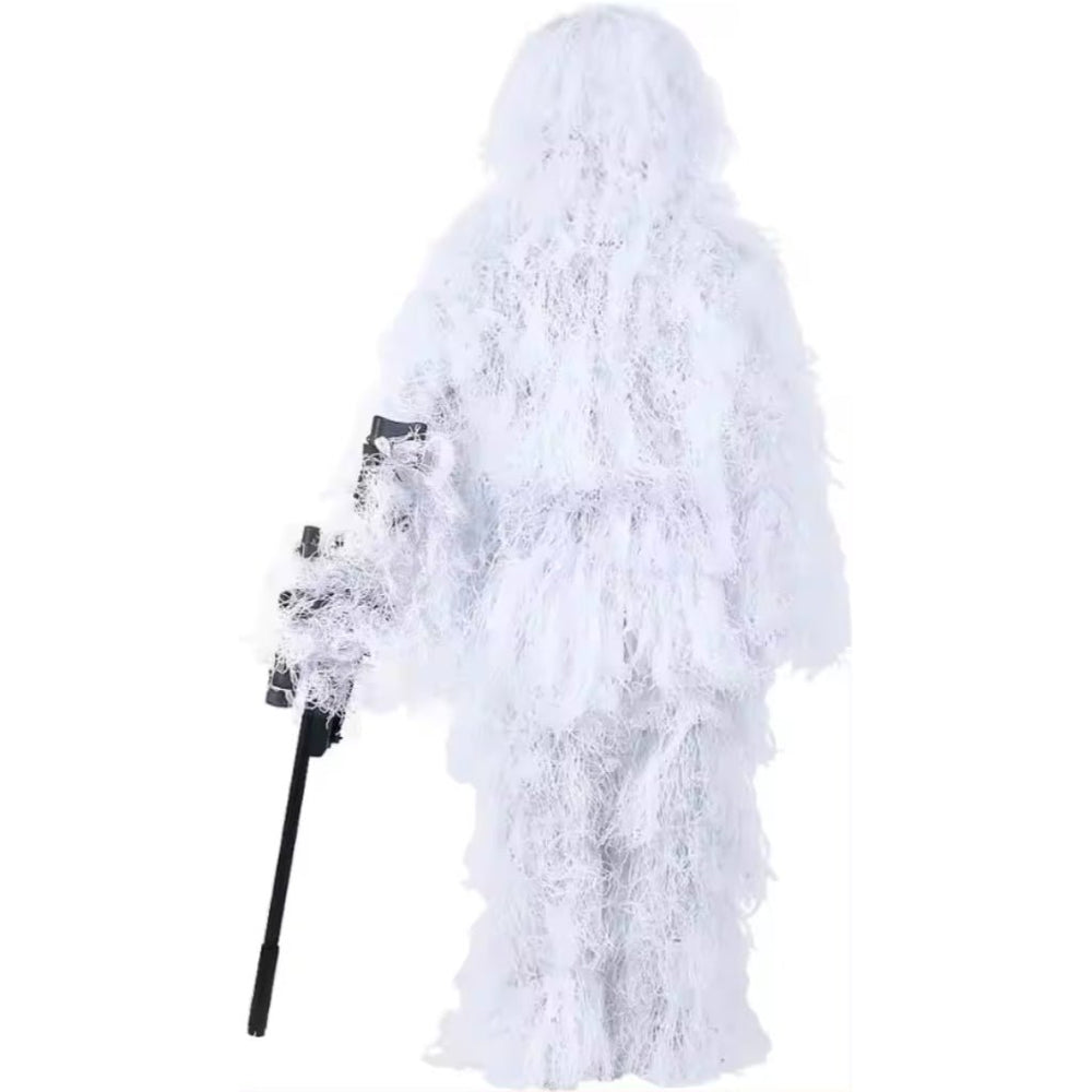 Tactical Camo Suit Ghillie Suit 4 teiliger Tarnanzug - Snow - Paintball Buddy