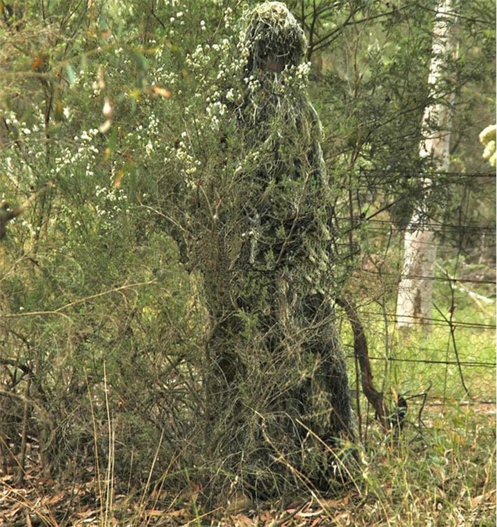 Tactical Camo Suit Ghillie Suit 4 teiliger Tarnanzug - Woodland - Paintball Buddy