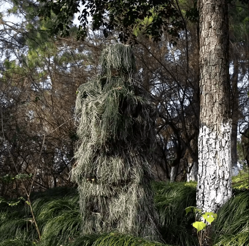 Tactical Camo Suit Ghillie Suit 4 teiliger Tarnanzug - Woodland - Paintball Buddy