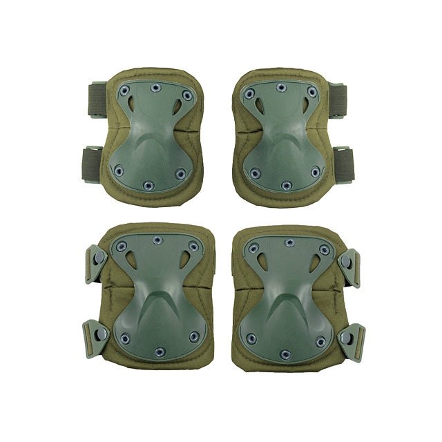 Tactical Knee & Elbow Pads Set - Olive - Paintball Buddy