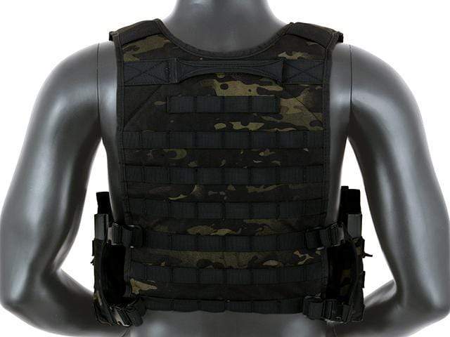 Tactical Rifleman Chest Rig - Multicam Black - Paintball Buddy