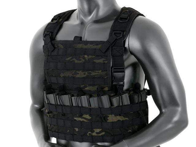 Tactical Rifleman Chest Rig - Multicam Black - Paintball Buddy