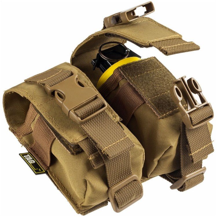 Taginn Handgranaten Tasche double - Coyote - Paintball Buddy