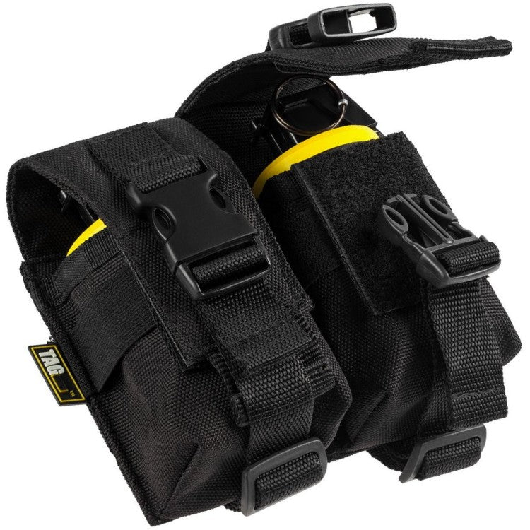 Taginn Handgranaten Tasche double - Schwarz - Paintball Buddy