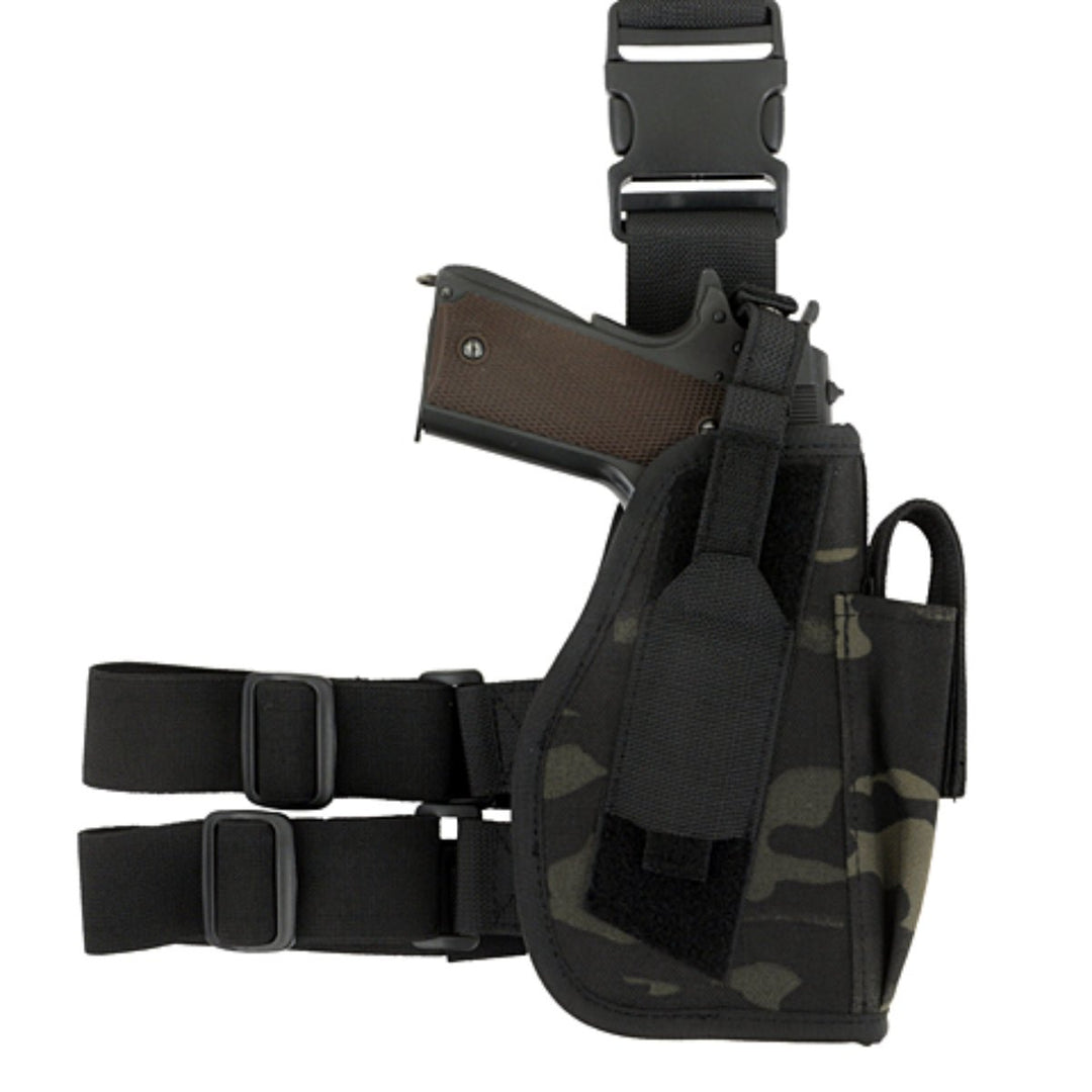 Tiefzieh Beinholster klein für T4E - Multicam Black - Paintball Buddy