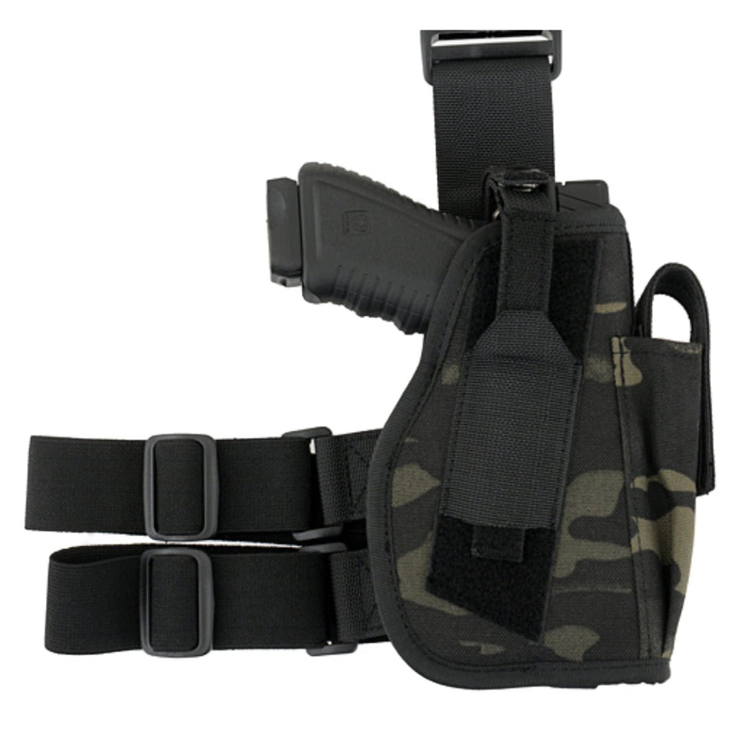 Tiefzieh Beinholster klein für T4E - Multicam Black - Paintball Buddy