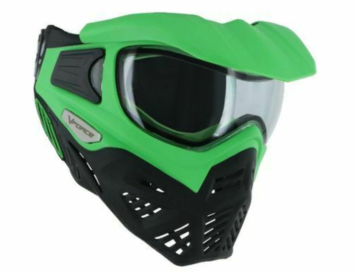 VForce Grill 2.0 Paintball Maske - Schwarz, Grün - Paintball Buddy