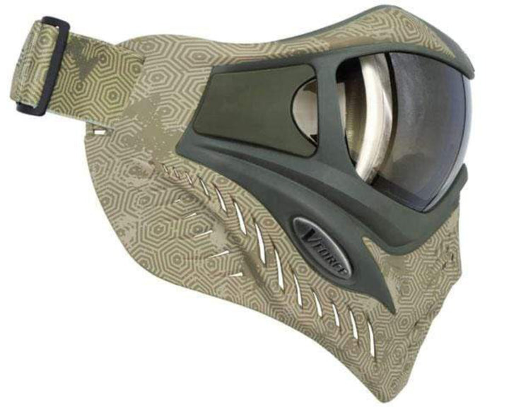 VForce Grill SE Paintball Maske mit HDR Quicksilver Glas - Hextreme Sand - Paintball Buddy