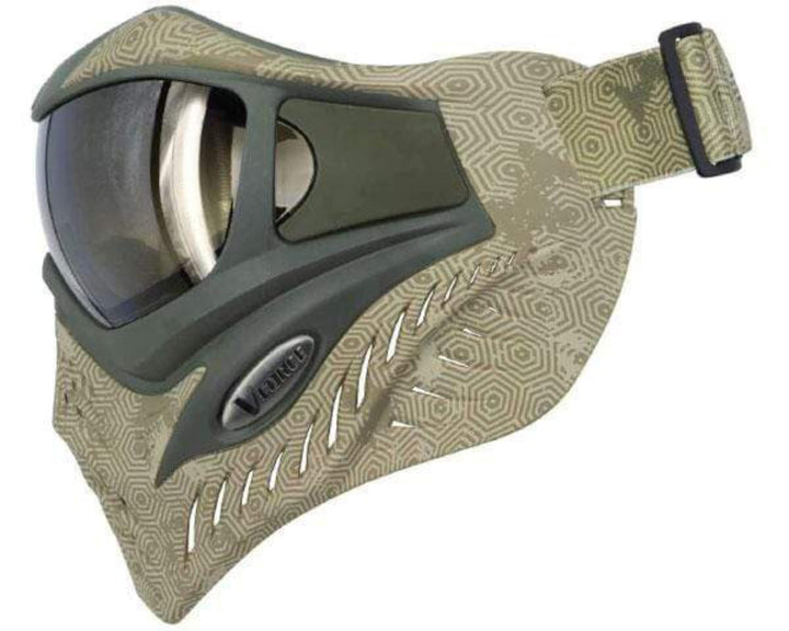 VForce Grill SE Paintball Maske mit HDR Quicksilver Glas - Hextreme Sand - Paintball Buddy