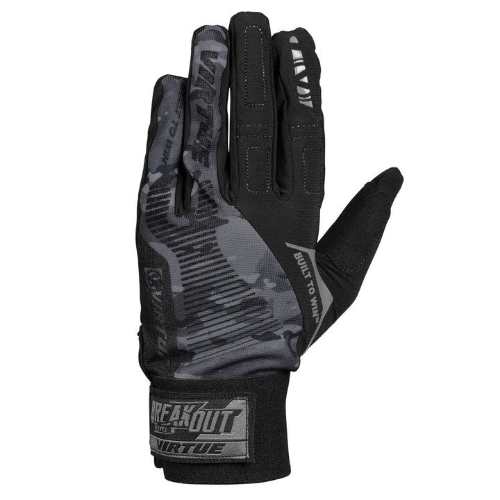 Virtue Breakout Gloves Ripstop Full Finger - Black Camo - Paintball Buddy