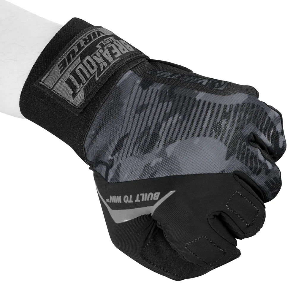 Virtue Breakout Gloves Ripstop Full Finger - Black Camo - Paintball Buddy