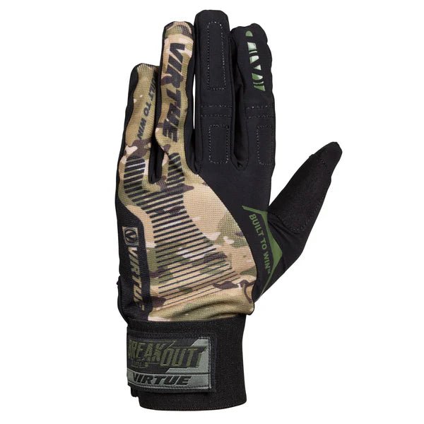 Virtue Breakout Gloves Ripstop Full Finger - Camo - Paintball Buddy