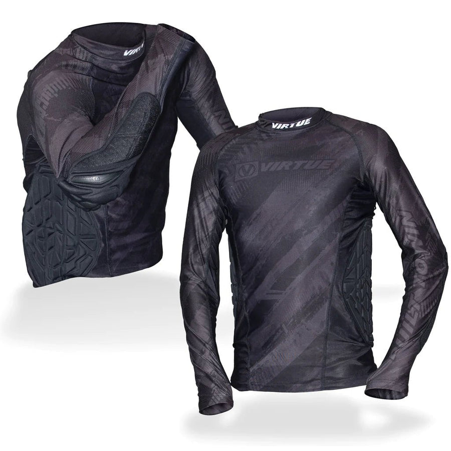 Virtue Breakout Padded Compression Long Sleeve - Black - Paintball Buddy