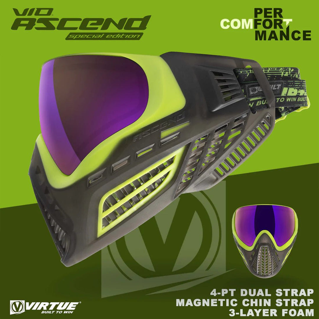 Virtue VIO Ascend Paintball Maske - Black Acid SE - Paintball Buddy