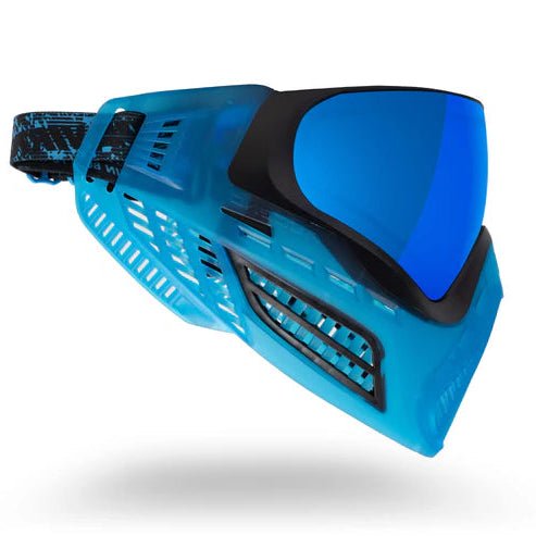 Virtue VIO Ascend Paintball Maske - Black Cyan SE - Paintball Buddy