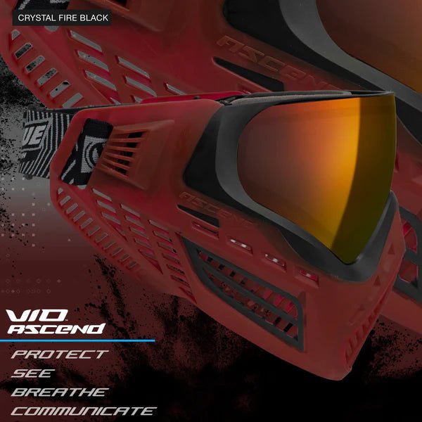 Virtue VIO Ascend Paintball Maske - Crystal Fire Black - Paintball Buddy